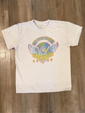 Van Halen White Graphic Tour T-Shirt